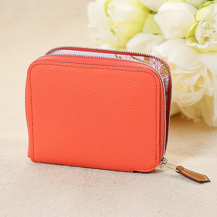 エルメス アザップ シルクインコンパクト エプソン テキサス/モーヴパール/カルダモン HERMES 新品財布 送料無料のサムネイル
