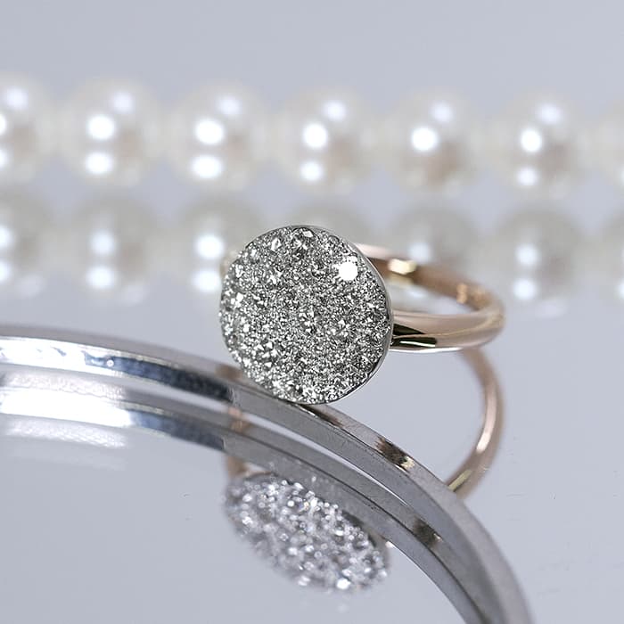 ポメラート サッビア リング ローズゴールド ダイヤモンド PAB2040_O7000_DB000 14号 POMELLATO 新品リング 指輪 ブランドジュエリー 送料無料のサムネイル