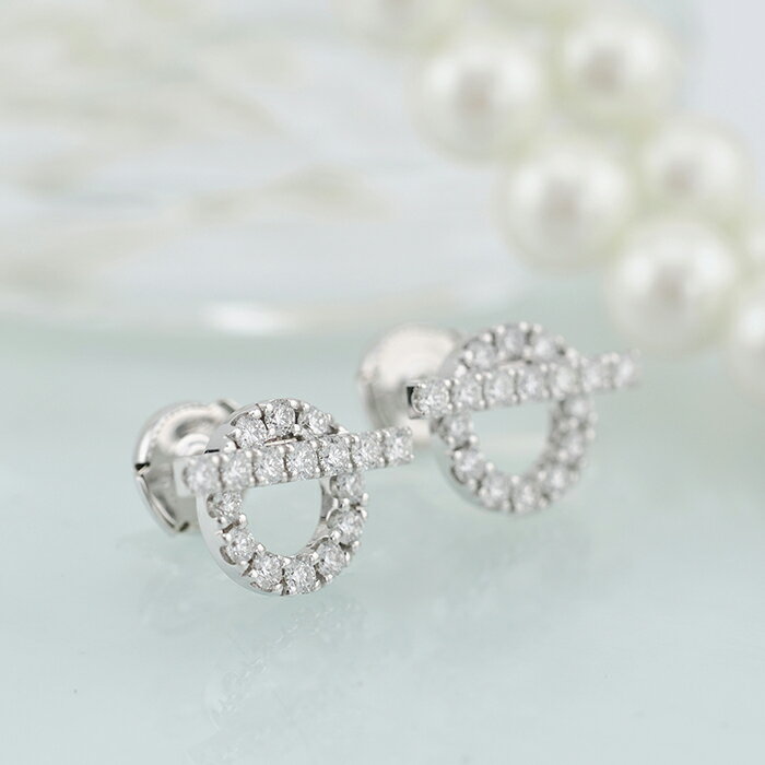 エルメス フィネス ピアス ホワイトゴールド ダイヤモンド H219510B 00 HERMES 新品ピアス ブランドジュエリー 送料無料のサムネイル