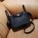 エルメス リンディ ミニ トリヨン クレマンス ノワール ゴールド金具 W刻印(2024年) Lindy Mini HERMES 新品ブラック 黒 斜め掛け ショルダーバッグ ミニバッグ ブランドバッグ レザー 本革 牛革 送料無料
