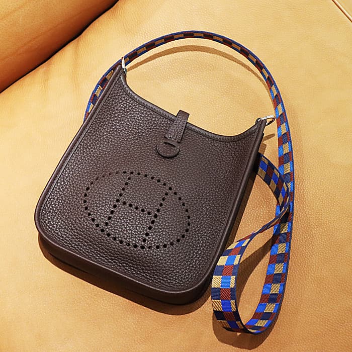 エブリン エルメス エヴリン アマゾン TPM トゴ ルージュセリエ/ダークレッド /ブラウン HERMES 新品ショルダーバッグ ブランドバック 送料無料