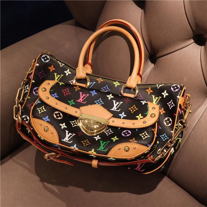 ルイヴィトン リタ モノグラムマルチ ブラック M40215 LOUIS VUITTON 中古ハンドバッグ 腕時計 送料無料