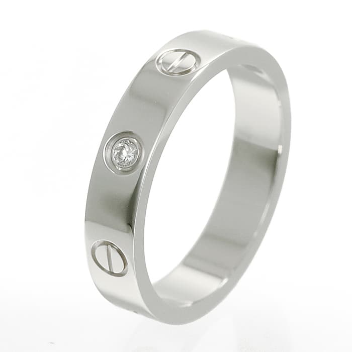 カルティエ 指輪 カルティエ ラブウェディング リング ホワイトゴールド ダイヤモンド B4050553 CARTIER 新品リング ブランドジュエリー 送料無料