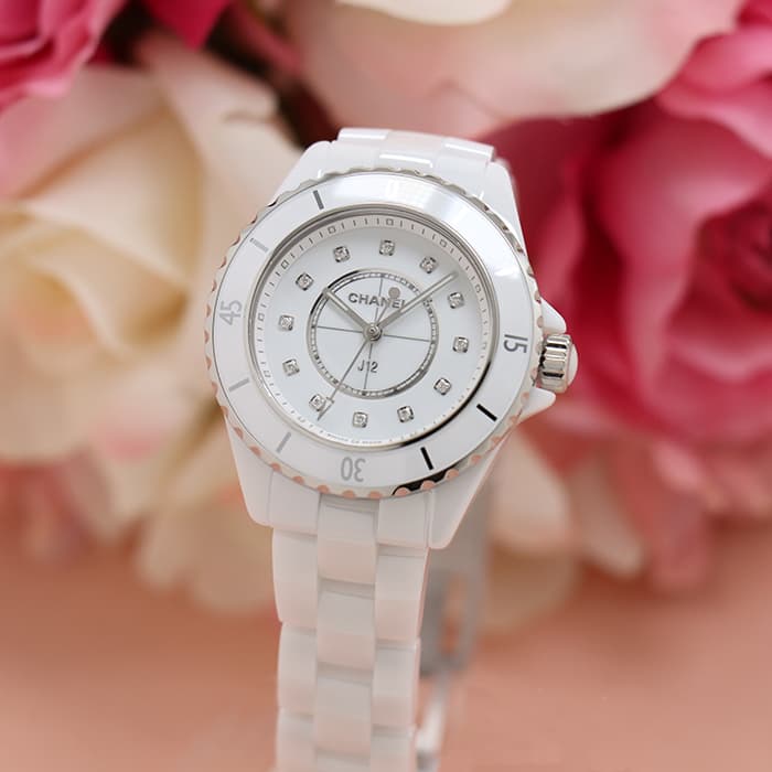 シャネル 腕時計（レディース） シャネル J12 ホワイトセラミック 33mm H5703 CHANEL 新品レディース 腕時計 送料無料