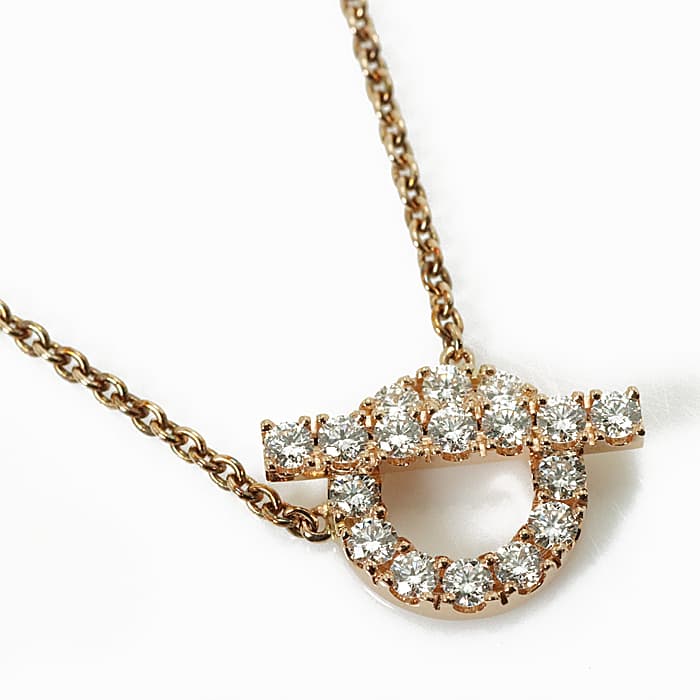 エルメス フィネス ネックレス ピンクゴールド 4HER13-00554 HERMES 未使用品ネックレス ブランドジュエリー 送料無料のサムネイル