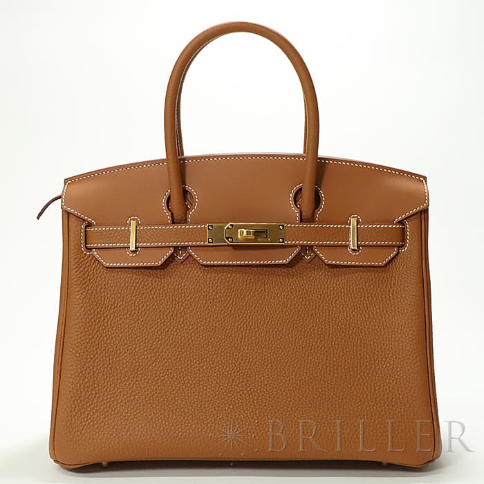 エルメス バーキン30 3EN1トゴ/スイフトゴールドGD HERMES 新品レディース ブラン...