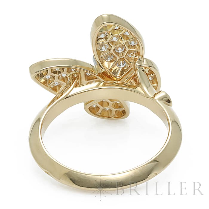 ヴァンクリーフアンドアーペル ドゥ パピヨン リング VCARP3DQ52 12号 計0.86ct Van Cleef & Arpels 中古リング ブランドジュエリー 送料無料