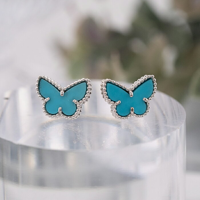 ヴァン クリーフ&アーペル スウィート パピヨン ターコイズ ピアス VCARN5JN00 Van Cleef & Arpels 中古ピアス ブランドジュエリー 送料無料のサムネイル