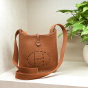 エルメス エヴリン アマゾン TPM トリヨンクレマンス ゴールド シルバー金具 HERMES 未使用品 B刻印エブリン ブラウン ハンドバッグ ショルダーバッ...