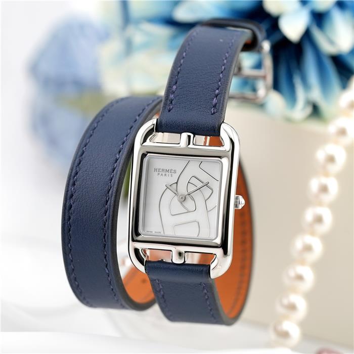 エルメス ケープコッド PM 31mm ドゥブルトゥール CC1.310(W056460WW00) HERMES 中古レディース 腕時計 送料無料