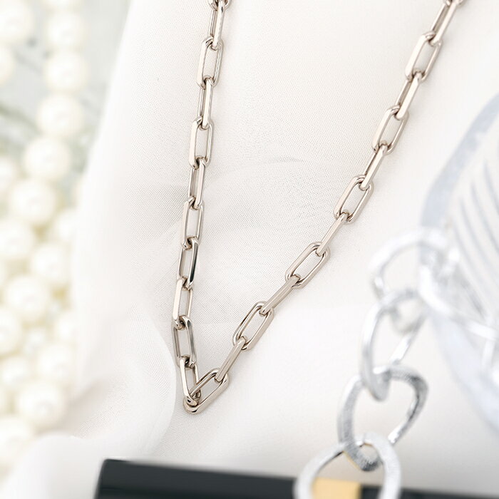 カルティエ サントス ドゥ カルティエ チェーン ネックレス ホワイトゴールド B7224583 CARTIER 中古ネックレス ブランドジュエリー 送料無料のサムネイル