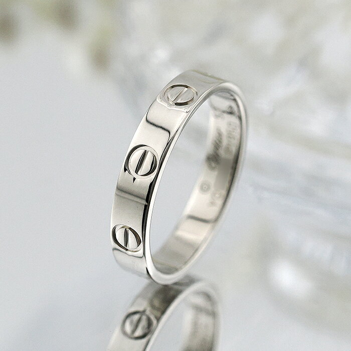 カルティエ ラブリング スモールモデル プラチナ B4085353 CARTIER 中古リング ブランドジュエリー 送料無料のサムネイル