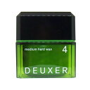 ナンバースリー デューサー ミディアム ハード ワックス 4 80g ヘアワックス メンズ レディース WAX ファイバー スタイリング ヘアセット 美容室専売 美容室 美容院 サロン 専売品 DEUXER medium hard wax 4
