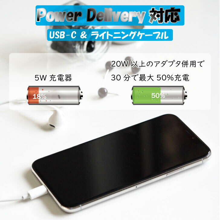 iPhone PD対応 2本セット 充電 ケー...の紹介画像3