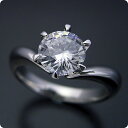 1カラット 婚約指輪 50万円 1ct プラチナ ダイヤモンド プロポーズ ジュエリー プレゼント ブライダル 結婚指輪 マリッジリング エンゲージリング Hカラー-SI2クラス 宝石鑑定書付き 受注生産 1カラット版：6本爪Vラインデザインの婚約指輪