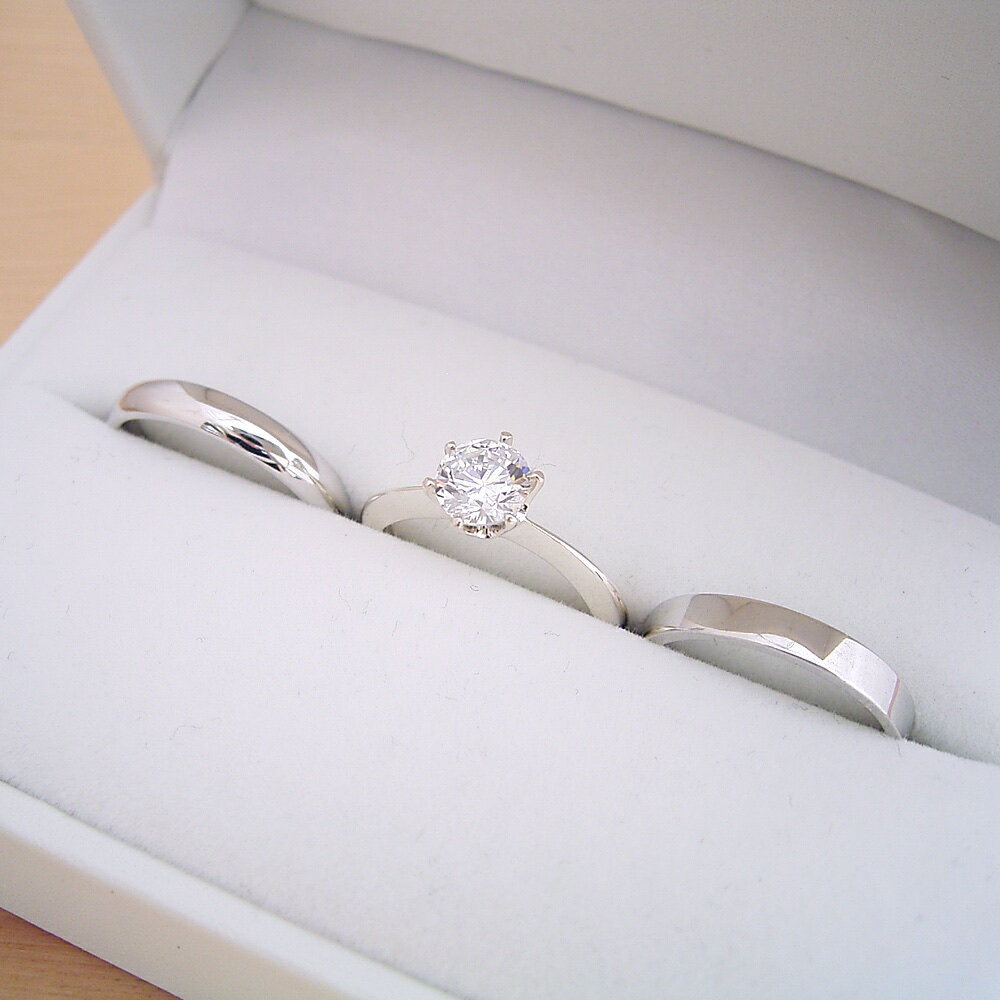 1万円 1カラット 婚約指輪 結婚指輪 ペアリング ティファ