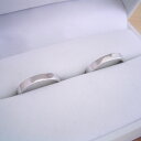 1万円 結婚指輪 ペアリング マリッジリング 平打ちリング 2本セット シルバー ケース 磨き布 ラッピング袋 メッセージカード付き 送料無料