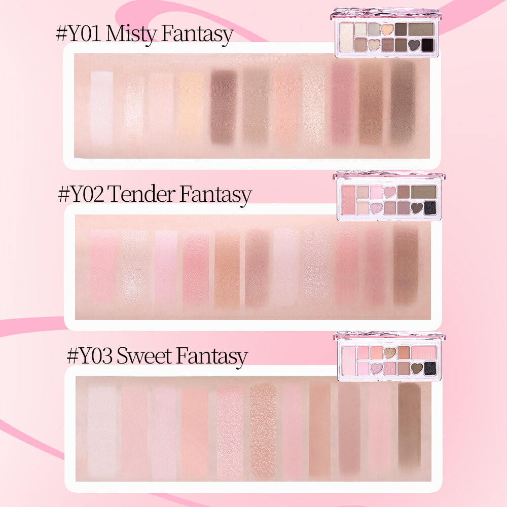 【公式／送料無料／全3色】VEECCI(ヴィーチ)リボンファンタジー 11色アイシャドウパレット