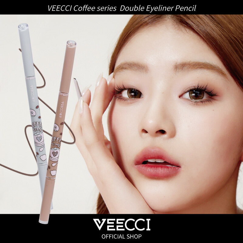 【公式／送料無料／全5色】VEECCI(ヴィーチ)コーヒーシリーズ ダブルジェルアイライナーペンシル
