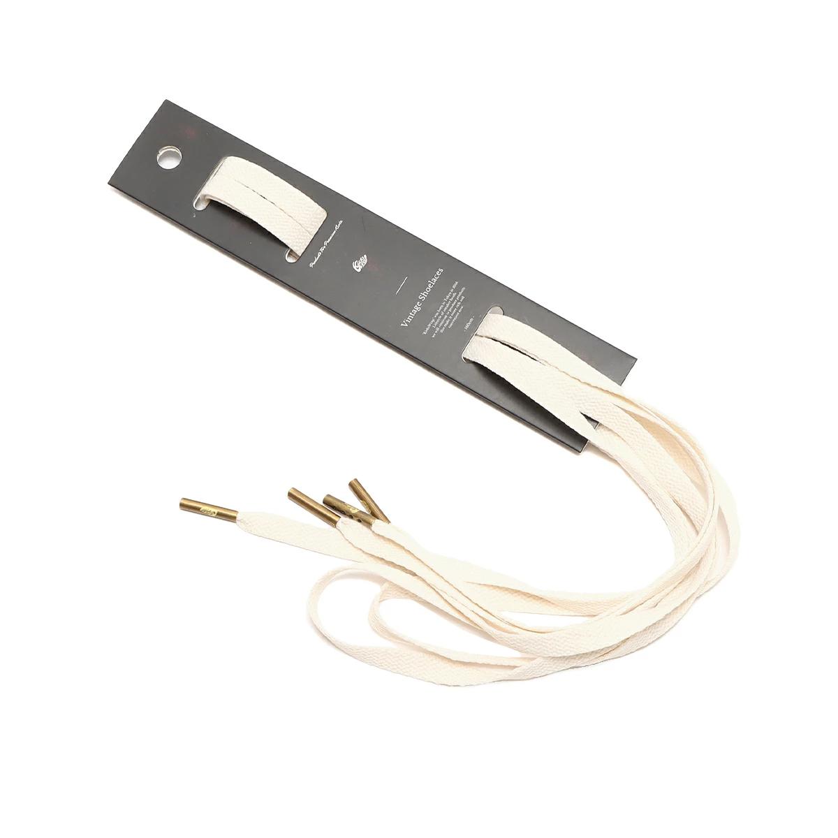 KicksWrap(キックスラップ) サイズ:160cm Vintage Shoelaces Off White 160cm ヴィンテージシューレース オフホワイト KW-058【新古品/中古】【程度N】【カラーホワイト】【オンライン限定商品】