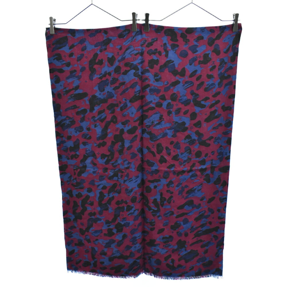 LOUIS VUITTON(ルイヴィトン)モノグラムカモカシミヤストール【中古】【程度A】【カラーマルチカラー】【オンライン限定商品】