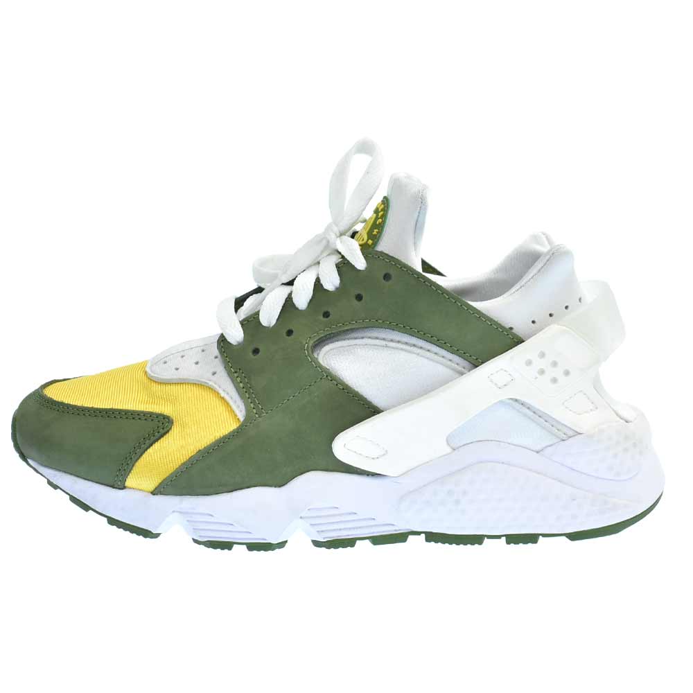 NIKE(ナイキ)21SS ×STUSSY AIR HUARACHE LE Dark Olive DD1381-300 ステューシー エアハラチ ダークオリーブ ローカットスニーカー カーキオリーブ【中古】【程度SA】【カラーグリーン】【取扱店舗渋谷】★お買い物マラソンSALE 4/28 0:00〜4/29 23:59★