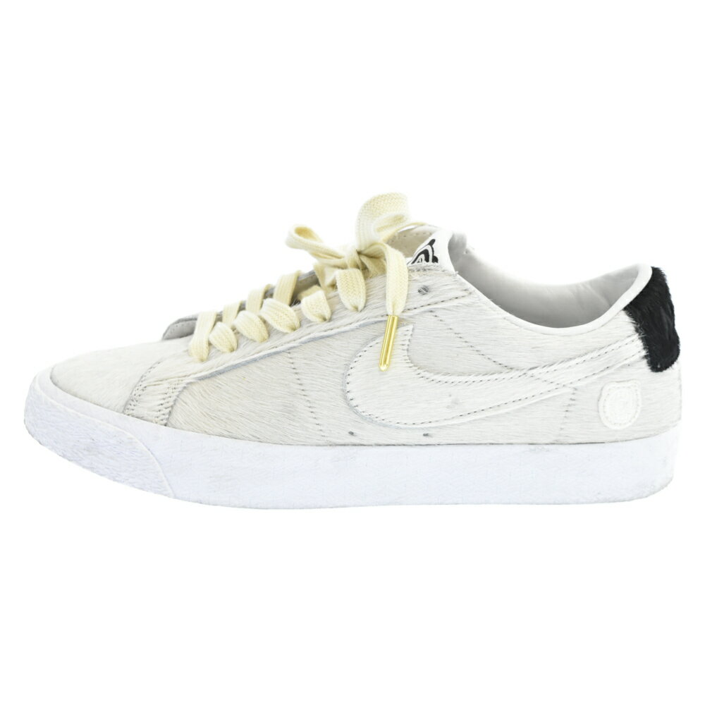 NIKE(ナイキ)× MEDICOM TOY SB BE＠RBRICK ZOOM BLAZER LOW QS ブレーザー ローカットスニーカー ホワイト ベアブリック CZ4620-200 メディコムトイ【中古】【程度AB】【カラーホワイト】【取扱店舗渋谷】★セール対象 7/26 19:00-7/28 18:59★