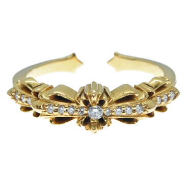 CHROME HEARTS(クロムハーツ)22K ベイビークラシックフローラルゴールドリング 指輪 22号 ギャランティ付き【中古】【程度AB】【カラーゴールド】【取扱店舗OneStyleプロペラ通り店】