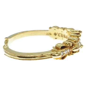 CHROME HEARTS(クロムハーツ)22K ベイビークラシックフローラルゴールドリング 指輪 22号 ギャランティ付き【中古】【程度AB】【カラーゴールド】【取扱店舗OneStyleプロペラ通り店】