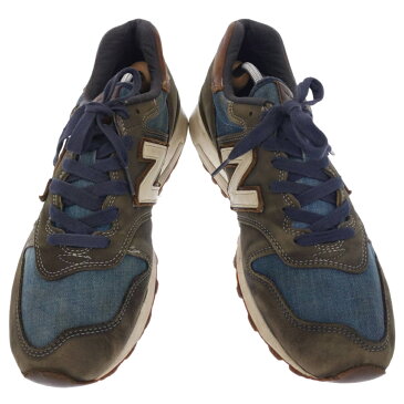 【SALE対象】New Balance(ニューバランス)×CONE MILLS M1300CD スウェードデニムローカットスニーカー インディゴ【中古】【程度AB】【カラーグリーン】【オンライン限定商品】
