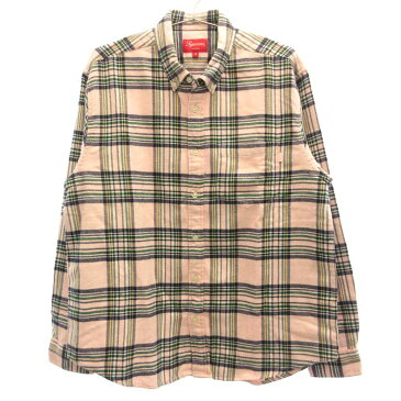SUPREME(シュプリーム)20AW Tartan Flannel Shirt タータンチェックフランネル長袖シャツ ピンク【中古】【程度A】【カラーピンク】【オンライン限定商品】