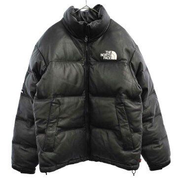 SUPREME(シュプリーム)17AW THE NORTH FACE Leather Nuptse Jacket レザーヌプシダウンジャケット ノースフェイス【中古】【程度AB】【カラーブラック】【オンライン限定商品】