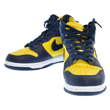 NIKE SB(ナイキエスビー)DUNK HIGH SP MICHIGAN ダンクハイ ミシガン ハイカットスニーカー CZ8149-002 ネイビー/イエロー【中古】【程度AB】【カラーネイビー】【取扱店舗心斎橋】