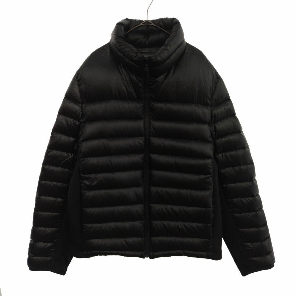 PRADA(プラダ)シリコンラバーロゴ ジップアップナイロンダウンジャケット ブラック【中古】【程度AB】【カラーブラック】【オンライン限定商品】★SALE対象★