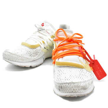 NIKE(ナイキ) サイズ:29.0cm OFF-WHITE THE 10: AIR PRESTO オフホワイト ザテン エアプレスト ローカットスニーカー ホワイト AA3830-100【中古】【程度AB】【カラーホワイト】【取扱店舗心斎橋】