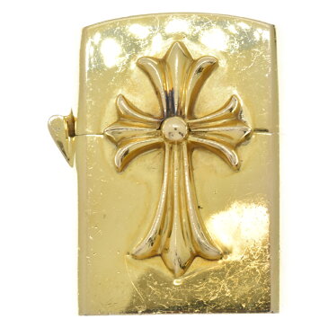 CHROME HEARTS(クロムハーツ)22K ZIPPO LIGHTERZ-V1 V1スモールCHクロス/ゴールドライター【中古】【程度AB】【カラーゴールド】【取扱店舗OneStyle原宿店】