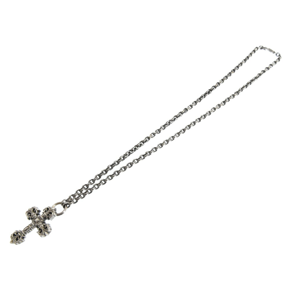 CHROME HEARTS(クロムハーツ)FILIG CROSS-XS W PAPER CHAIN フィリグリークロス ペーパーチェーン ネックレス シルバー【中古】【程度AB】【カラーシルバー】【取扱店舗BRING 心斎橋筋商店街店】