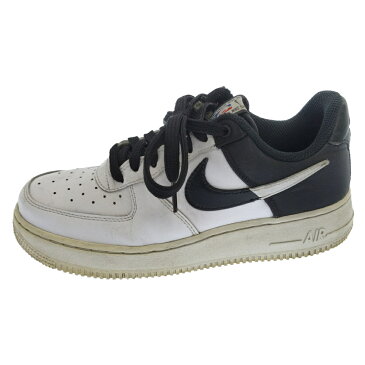 NIKE(ナイキ) サイズ:24.5cm AIR FORCE 1 07 LV8 NBA BQ4420-100 エアフォース1 07 LV8 エヌビーエー ローカットスニーカーシューズ ホワイト/ブラック【中古】【程度C】【カラーホワイト】【オンライン限定商品】