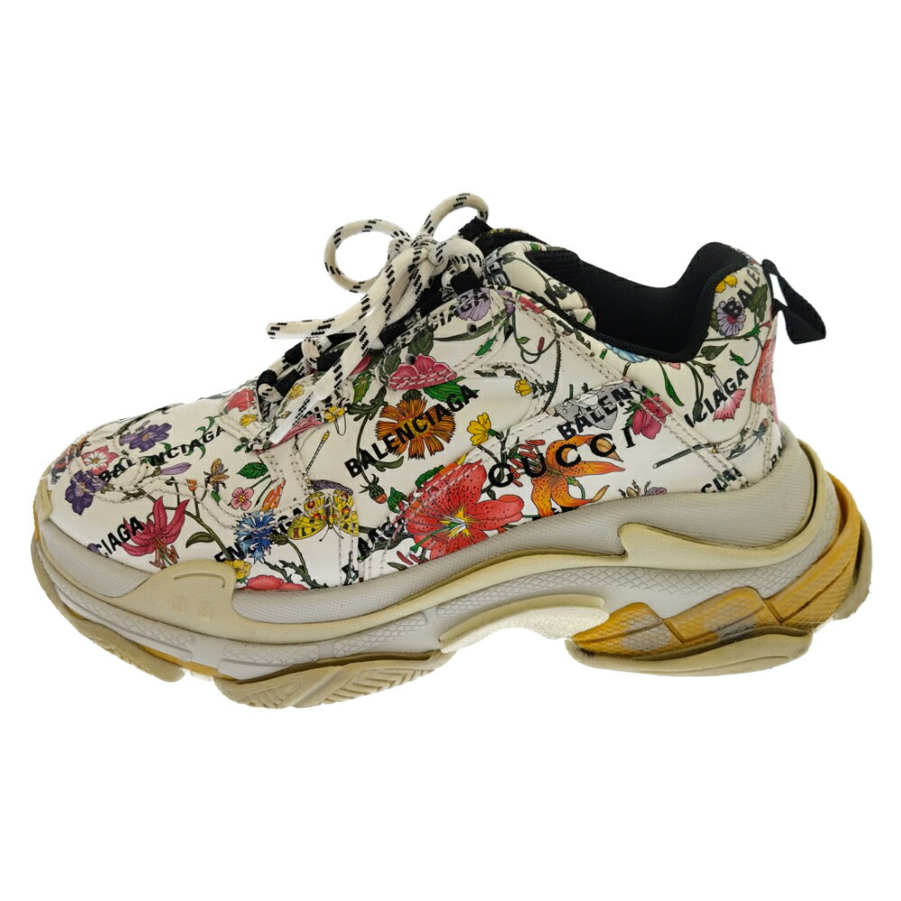 BALENCIAGA(バレンシアガ) サイズ:41 21AW ×GUCCI ザハッカープロジェクト トリプルS トリプルソールスニーカー ローカットスニーカー USED加工 681068 #dg2302【中古】【程度B】【カラーマルチカラー】【取扱店舗】のサムネイル