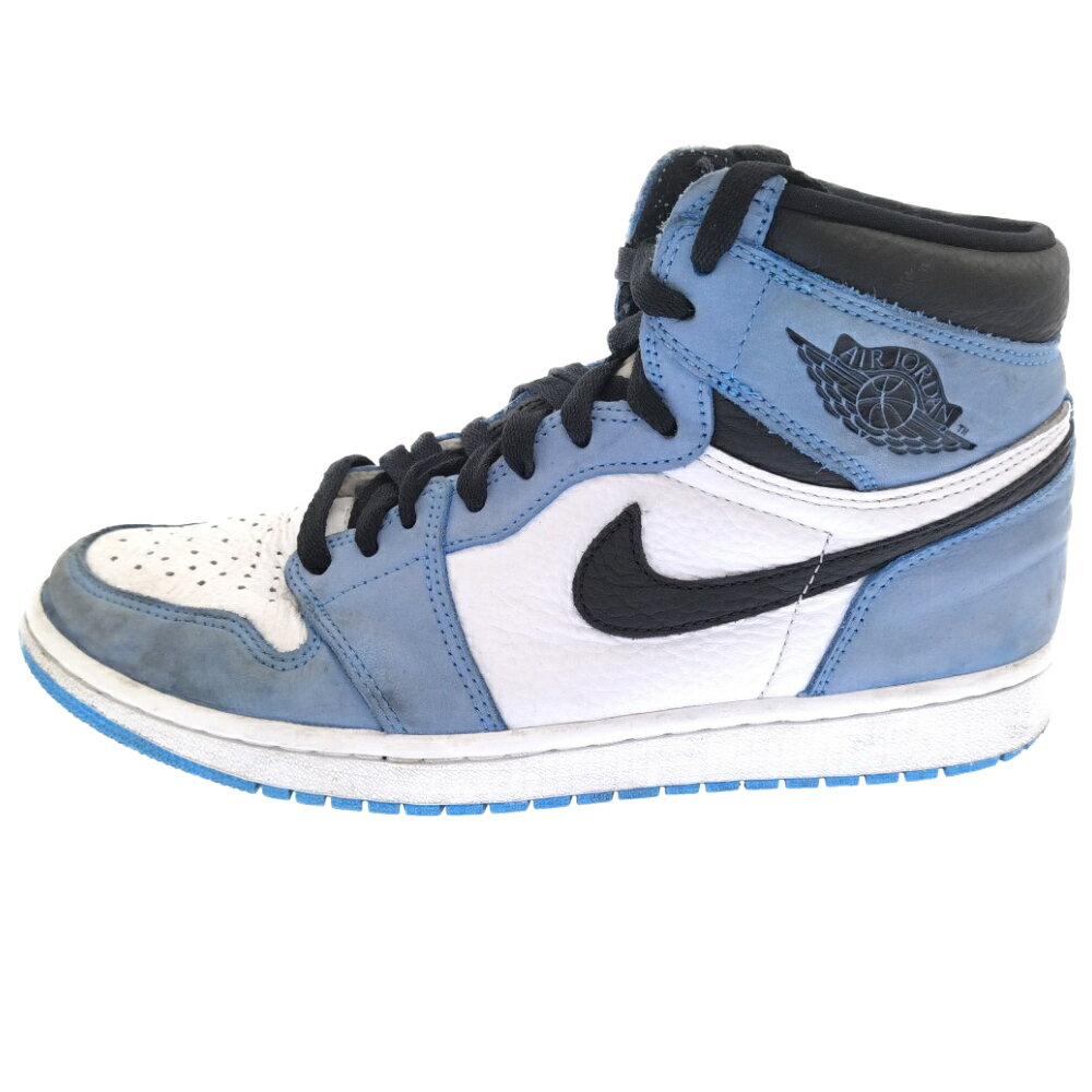 NIKE(ナイキ) サイズ:27.0cm AIR JORDAN 1 RETRO HIGH OG UNIVERSITY BLUE エアジョーダン1 レトロハイ オリジナル ユニバーシティブルー 555088-134【中古】【程度B】【カラーブルー】【オンライン限定商品】★SALE★