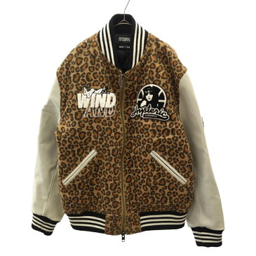 WIND AND SEA(ウィンダンシー)×HYSTERIC GLAMOUR 2019AW Stadium Jumper Leopard WDS-HYS-2-01 ヒステリックグラマー スタジアムジャンパー スタジャン【中古】【程度B】【カラーマルチカラー】【オンライン限定商品】