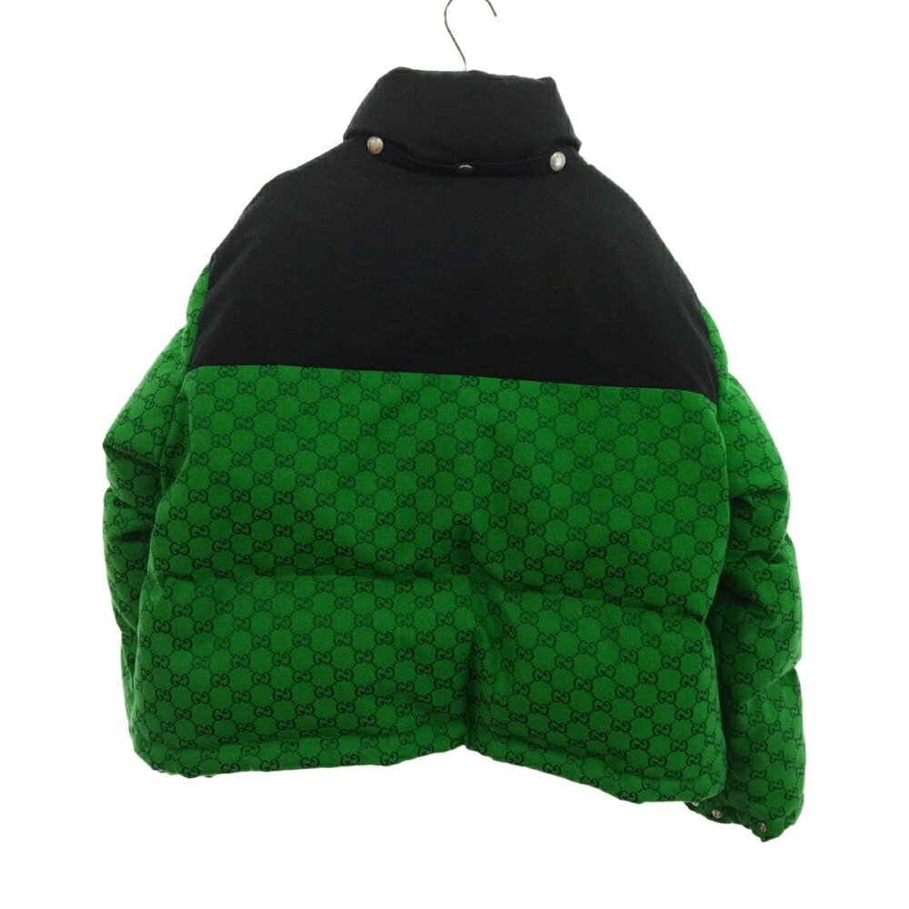 GUCCI(グッチ)21AW THE NORTH FACE GG Padded Jacket Green ノースフェイス パテッド ダウン ジャケット グリーン 670908 Z8APZ 3348【新古品/中古】【程度N】【カラーグリーン】【取扱店舗BRING 心斎橋筋商店街店】