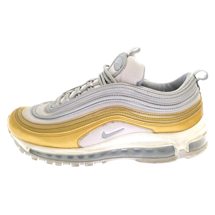 NIKE(ナイキ) サイズ:26.0cm W AIR MAX 97 SE ウィメンズ エアマックス97 ローカットスニーカー AQ4137-001 メタリックシルバー/メタリックゴールド【中古】【程度B】【カラーシルバー】【オンライン限定商品】★SALE対象★