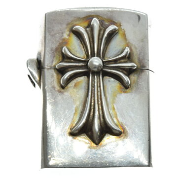 CHROME HEARTS(クロムハーツ)ZIPPO LIGHTERZ-V1 V1スモールCHクロスジッポライター シルバー【中古】【程度C】【カラーシルバー】【取扱店舗OneStyle原宿店】