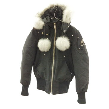 MOOSE KNUCKLES(ムースナックルズ)Far Down Jacket フード付 ジップアップジャケット ブラック【中古】【程度A】【カラーブラック】【オンライン限定商品】★SALE対象★