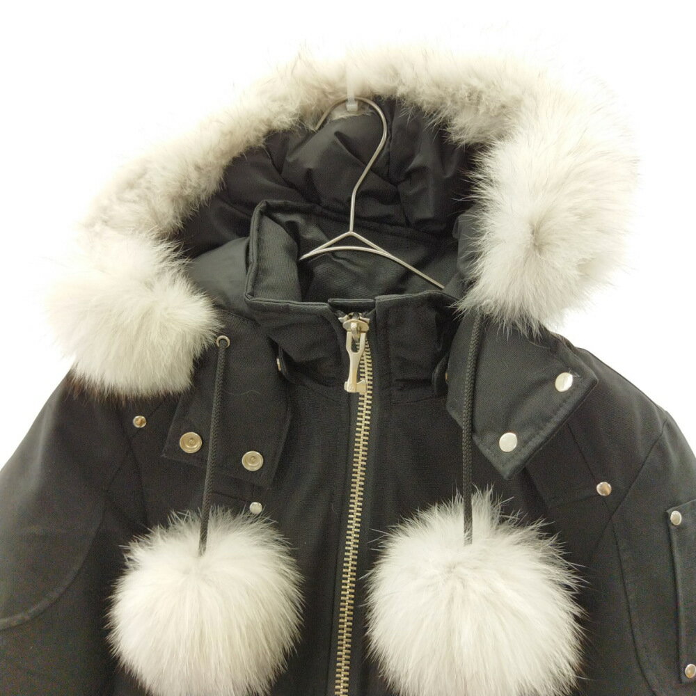 MOOSE KNUCKLES(ムースナックルズ)Far Down Jacket フード付 ジップアップジャケット ブラック【中古】【程度A】【カラーブラック】【オンライン限定商品】★SALE対象★