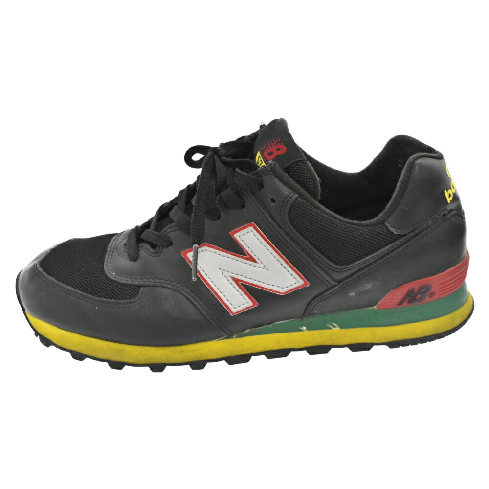 New Balance(ニューバランス)M574JRS RASTA REGGAE ラスタレゲエ ローカットスニーカー【中古】【程度C】【カラーブラック】【オンライン限定商品】