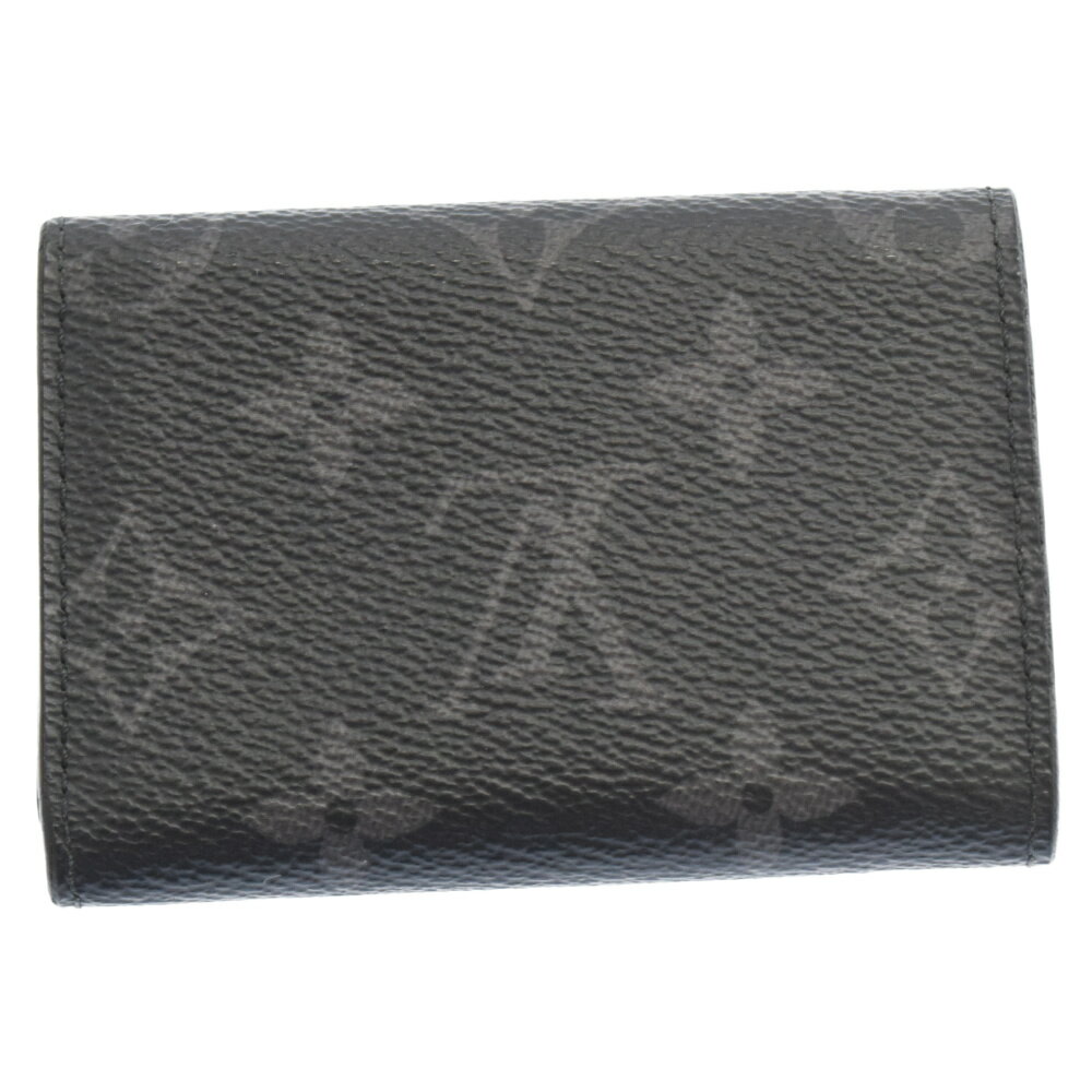 LOUIS VUITTON(ルイヴィトン)MONOGRAM ECLIPSE REVERSE DISCOVERY WALLET M45417/FH4250 モノグラムエクリプス リバースディスカバリー コンパクトウォレット 3つ折り財布 レザーパス【中古】【程度B】【カラーブラック】【取扱店舗渋谷】★SALE対象★