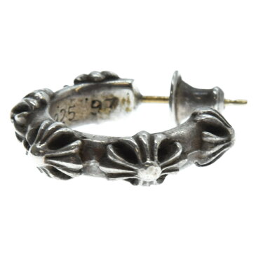 CHROME HEARTS(クロムハーツ)HOOP CROSS SML クロスバンド フープピアス シルバー【中古】【程度B】【カラーシルバー】【取扱店舗心斎橋】★SALE対象★