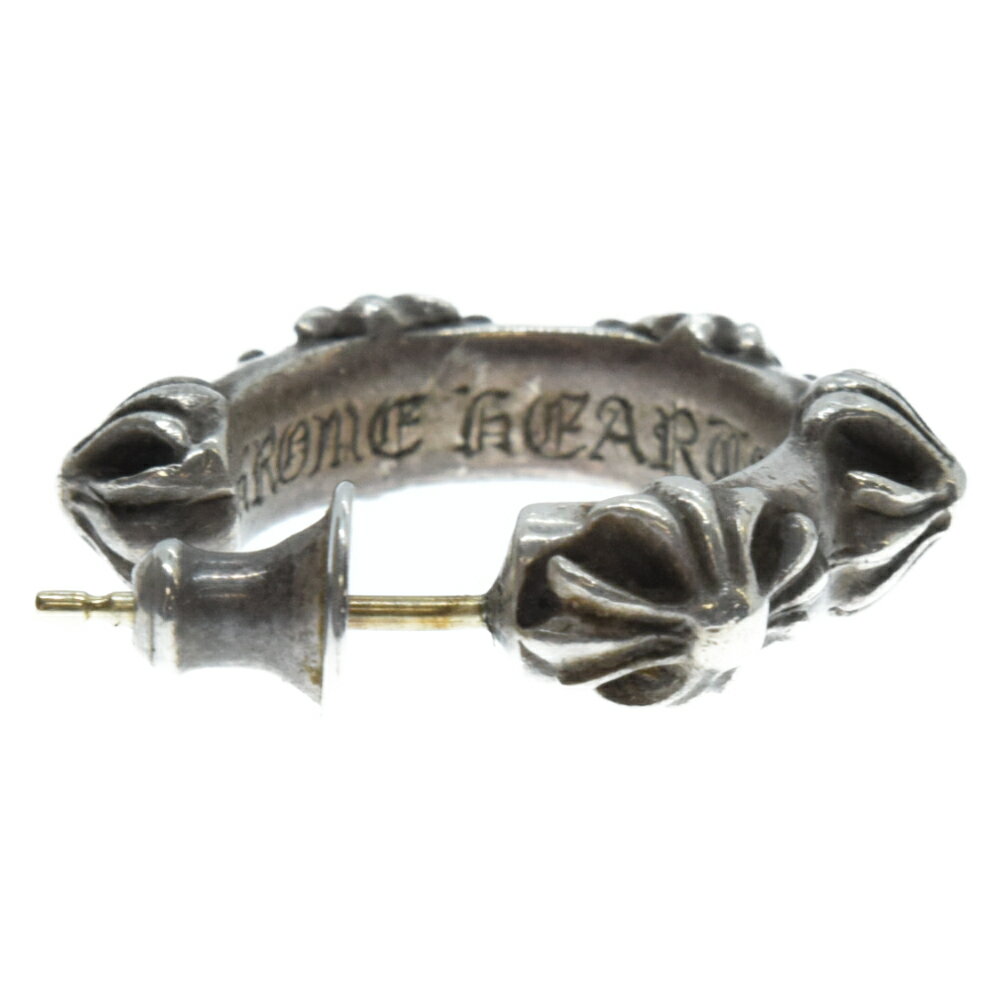 CHROME HEARTS(クロムハーツ)HOOP CROSS SML クロスバンド フープピアス シルバー【中古】【程度B】【カラーシルバー】【取扱店舗心斎橋】★SALE対象★